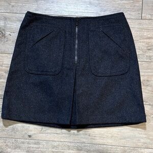 GAP Classic Wool Black Mini Skirt Size 1